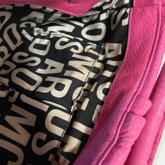 MARC JACOBS Early 2000s Vintage Pink Crossbody Bag Purse w Silver Hardware - Picture 7 of 16